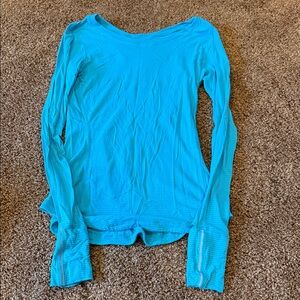 lululemon athletica Vibrant Blue Long Sleeve Tee